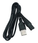 Câble USB du chargeur pour tondeuse à barbe et cheveux Rowenta Trim &amp; Style Magic Nature TN9118F0