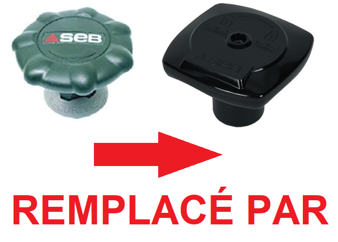 BOUTON DE SERRAGE ET SIFFLET REGULATEUR POUR COCOTTE MINUTE SEB