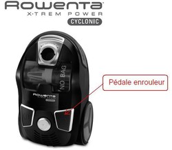 pdale d'enrouleur pour aspirateur Rowenta X-Trem Power Cyclonic