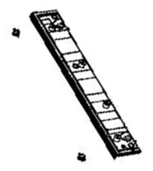 Raclette inf�rieure de la brosse pour aspirateur laveur Rowenta X-Clean 7 GZ5735E0 - GZ5736E0