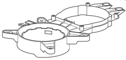 5313220901 Support porte filtre Delonghi