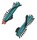 jeu de brosses moquettes/tapis pour brosseur Vorwerk EB360