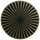 Set de table rond noir / or feutre Raini 40 cm Winkler