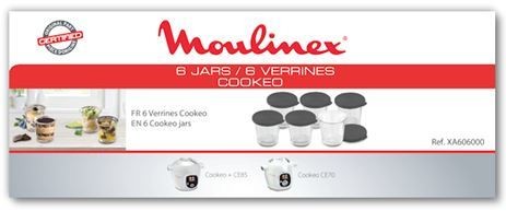 Lot de 6 verrines Cookeo Moulinex 