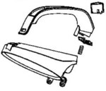 Couvercle du bac  poussire bleu pour Swift Power Cyclonic Rowenta