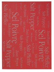 Torchon rouge Sel et Poivre Metis 50 x 70 cm Winkler