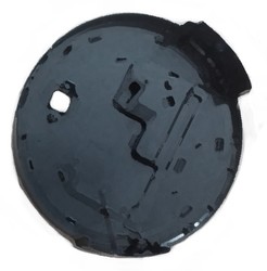Couvercle noir pour aspirateur robot Hoover Hydro Pro HGO330HC 011