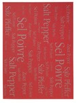 Torchon rouge Sel et Poivre Metis 50 x 70 cm Winkler
