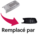 Cache de batterie pour aspirateur Rowenta Air Force 360 - 460 - 560