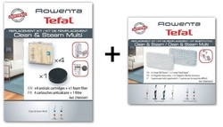 Kit anti-calcaire x4  + filtre + lingettes pour Clean & Steam Multi