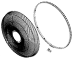 Grille avant pour ventilateur Rowenta Turbo Silence VU5450F0