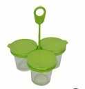 Lot de 3 verrines en verre Nutricook Seb