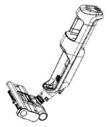 Corps principal vert fonc� pour aspirateur laveur Rowenta X-Clean 2 GZ2251E0/4QA