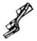 Enjoliveur noir de poigne pour cuiseur Moulinex Cookeo Wifi CE952810 - CE96G810