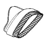 Mini brosse amovible blanche pour aspirateur Rowenta X-PERT 7.60