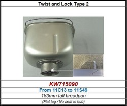 Cuve pour BM450 Kenwood série entre 11C13 et 11S49 référence KW715090