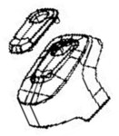 Couvercle avant vert pour aspirateur laveur Rowenta X-Clean 2 GZ2262E0/4QA