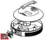 bouton d&#039;interrupteur pour aspirateurs Aquavac NTS30 Synchro &amp; inox Professionnel