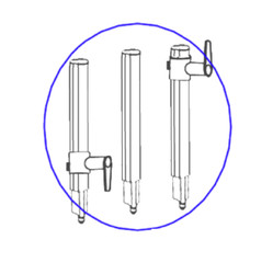 Tubes rallonge pour nettoyeur balai vapeur Polti PTEU0233 - Vaporetto