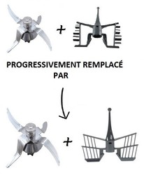 Couteau et fouet robot Thermomix TM31 Vorwerk