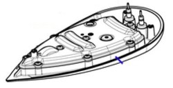 Semelle pour centrale vapeur Vaporella Next PLEU023 Polti