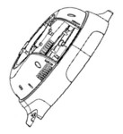 Couvercle sup�rieur blanc pour cuiseur �lectrique Moulinex Cookeo Infinity CE9828F0