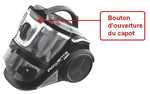 bouton d&#039;ouverture du capot pour aspirateur Rowenta Compact Force Cyclonic