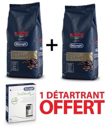Offre promo 2 paquets de caf Delonghi achets - 1 dtartrant offert
