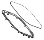 cran en verre + bague pour friteuse sans huile Moulinex Easy Fry Infrared EZ831GF0/PZA