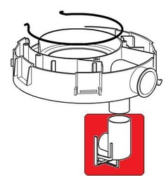 support de sac pour injecteur extracteur Delonghi XE1251