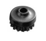 brossette ronde noire diamtre 45 mm en nylon pour nettoyeur vapeur Domena Ecoflor