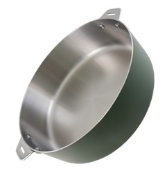 La Merveilleuse sauteuse inox 28 cm Cookut compatible tous feux - vert foug�re