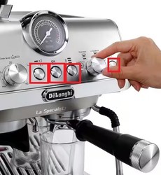 Boutons sur le panneau de commande de la machine expresso Delonghi La Specialista EC9255