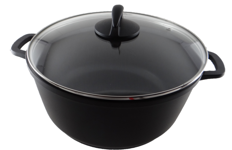 SITRAM Sauteuse 28cm tous feux dont induction noir + pince