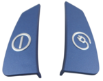 Enjoliveurs pdales bleus pour aspirateur Silence Force Cycl. Rowenta