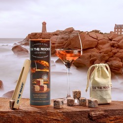 Kit 6 pierres  vins avec pince et sachet On the Rocks