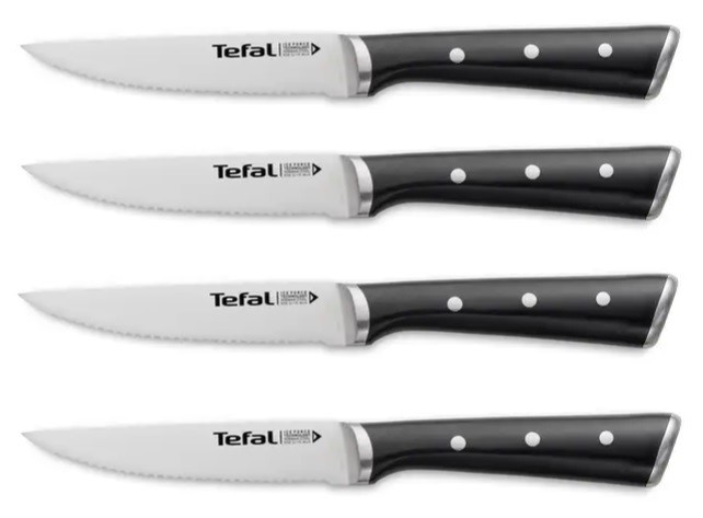 Set 4 couteaux à steak Tefal 11 cm gamme Iceforce 