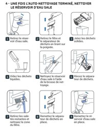 Notice d'utilisation pour nettoyer le bac � eau sale