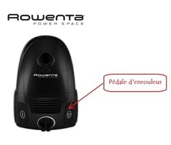 pdale enrouleur pour aspirateur Rowenta Power Space