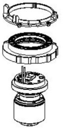Ensemble moteur pour aspirateur laveur Rowenta X-CLEAN 10 GZ7