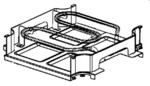 Rsistance + rflecteur pour appareil  raclette Lono 0415390011 WMF