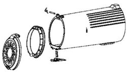 Bac sparateur noir pour aspirateur X-FORCE FLEX 14.80 Rowenta
