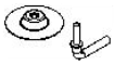 Rondelle + clef pour ventilateur Rowenta Turbo Silence VU5450F0