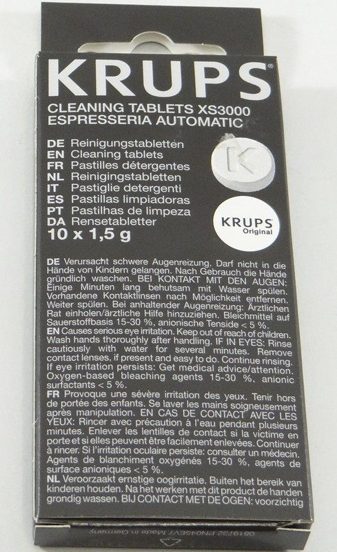 Krups XS3000 Pastilles de nettoyage pour machine à café