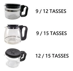 Verseuses adaptables Verseuse 9/12 tasses - 9/15 tasses ou 12/15 tasses