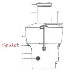 bec d'coulement pour centrifugeuse Riviera & Bar PR774B9