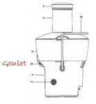 goulot pour centrifugeuse Riviera &amp; Bar PR774A