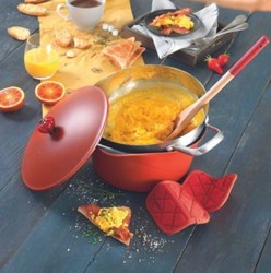 Paire de maniques pour l'incroyable cocotte Cookut - ROUGE