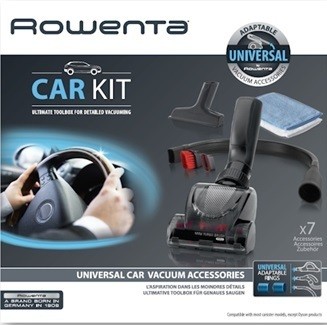 Kit aspirateur voiture Rowenta mini turbo brosse suceur plat fauteuil 