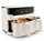 Friteuse airfryer Moulinex Dual Easy Fry EZ901AF0/K2A - blanc